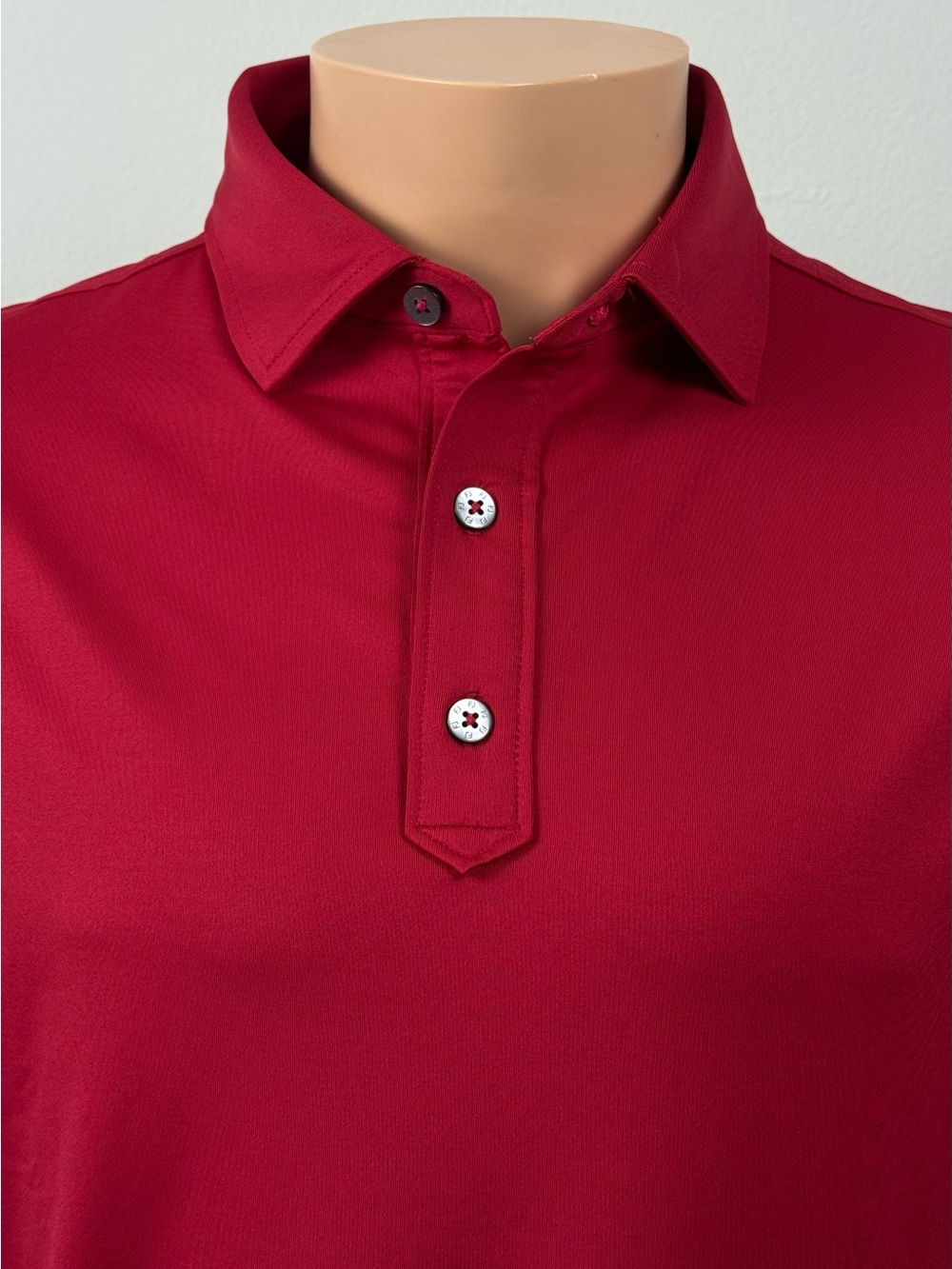 ✨ FootJoy FJ Men’s Golf Polo Shirt Red Size S Performance Stretch